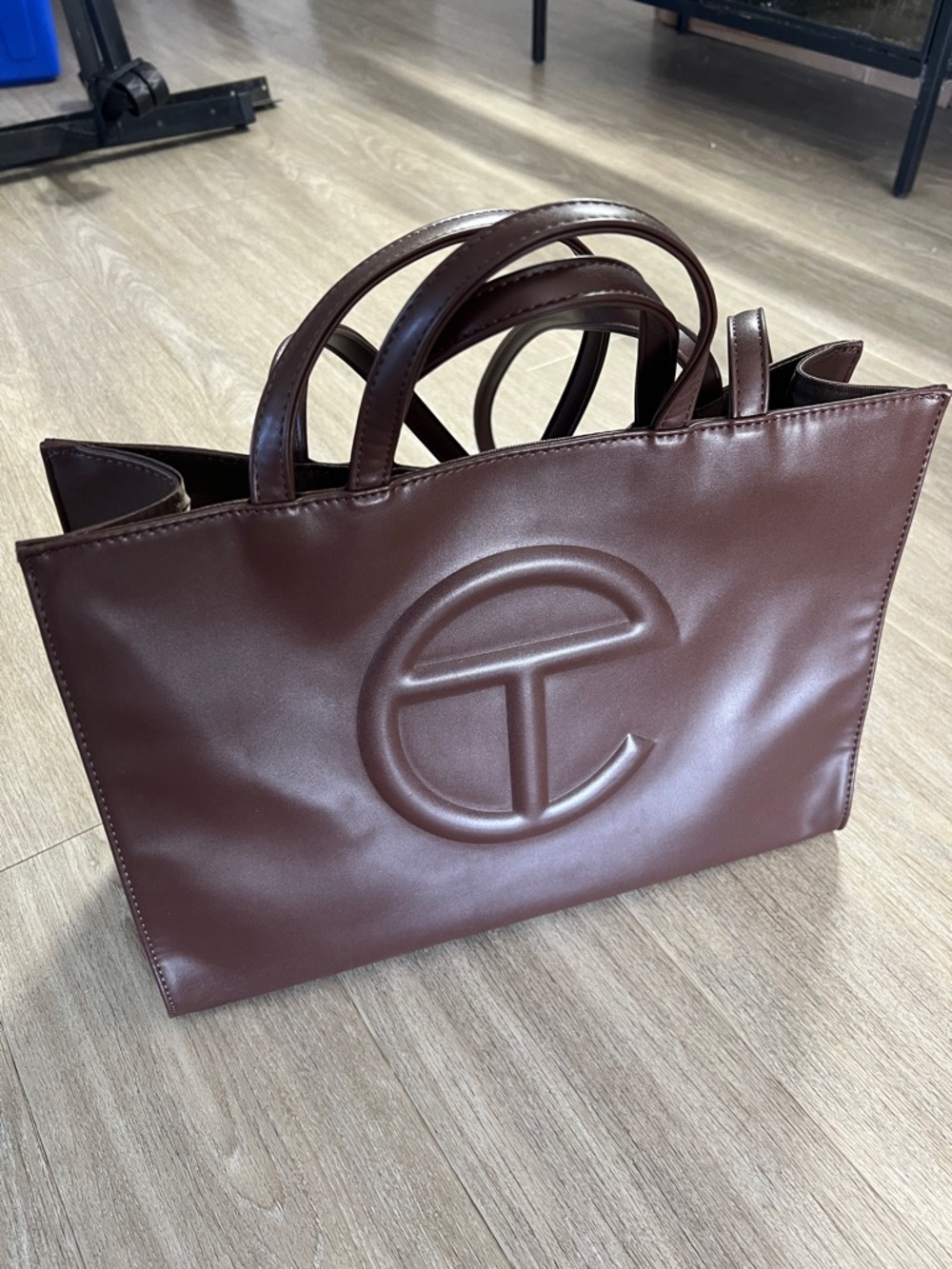 brown large Size telfar bag